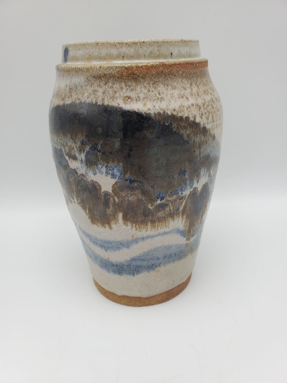 Ocean Color Stoneware Vase