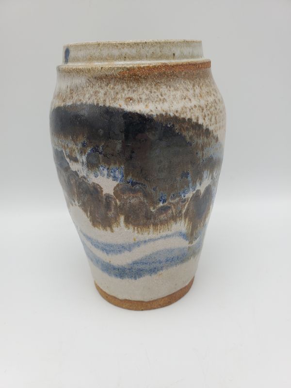 Ocean Color Stoneware Vase