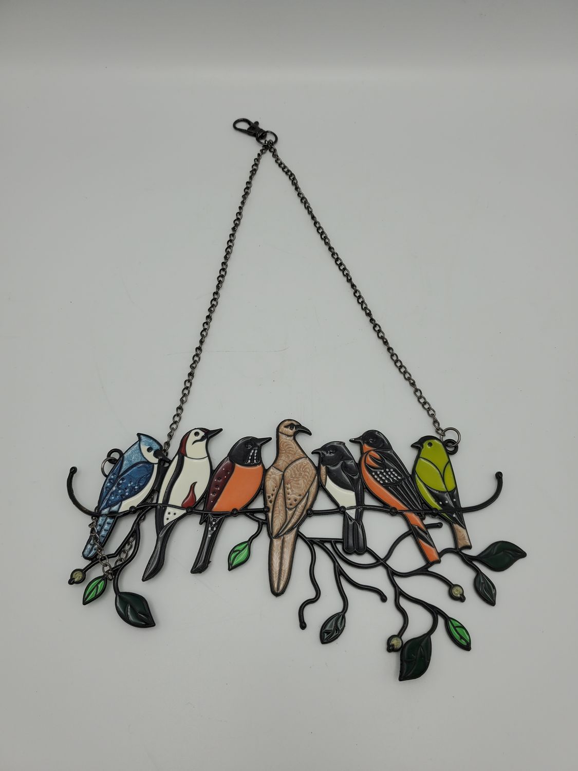 Birds on a branch suncatcher