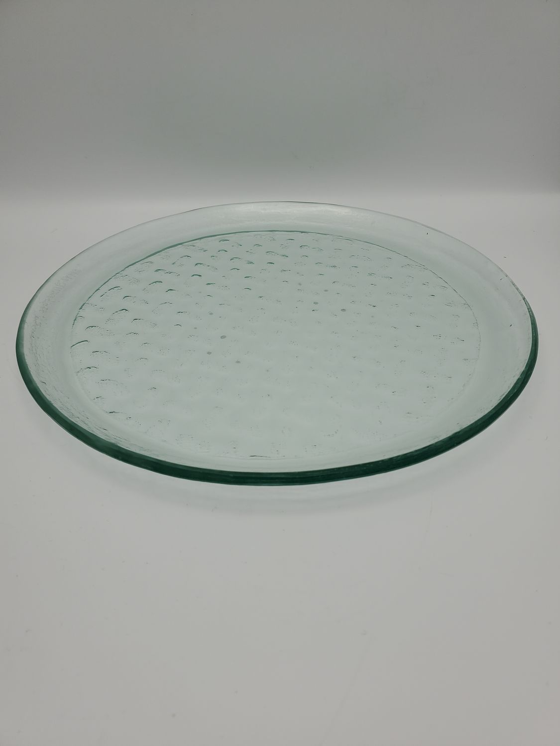 Clear Textured Serving Plate
