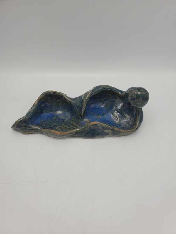Reclining Figure Handmade Studio Pottery Sculpture