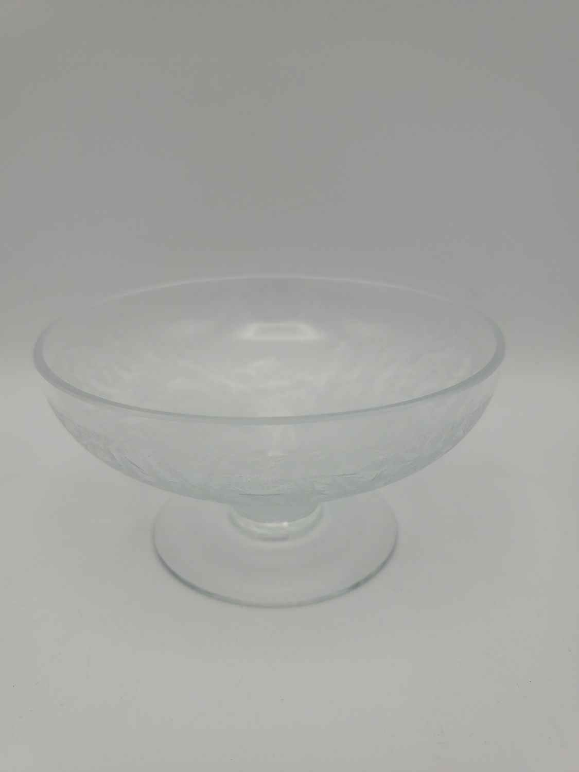 8 Floral Frosted Champagne Glasses