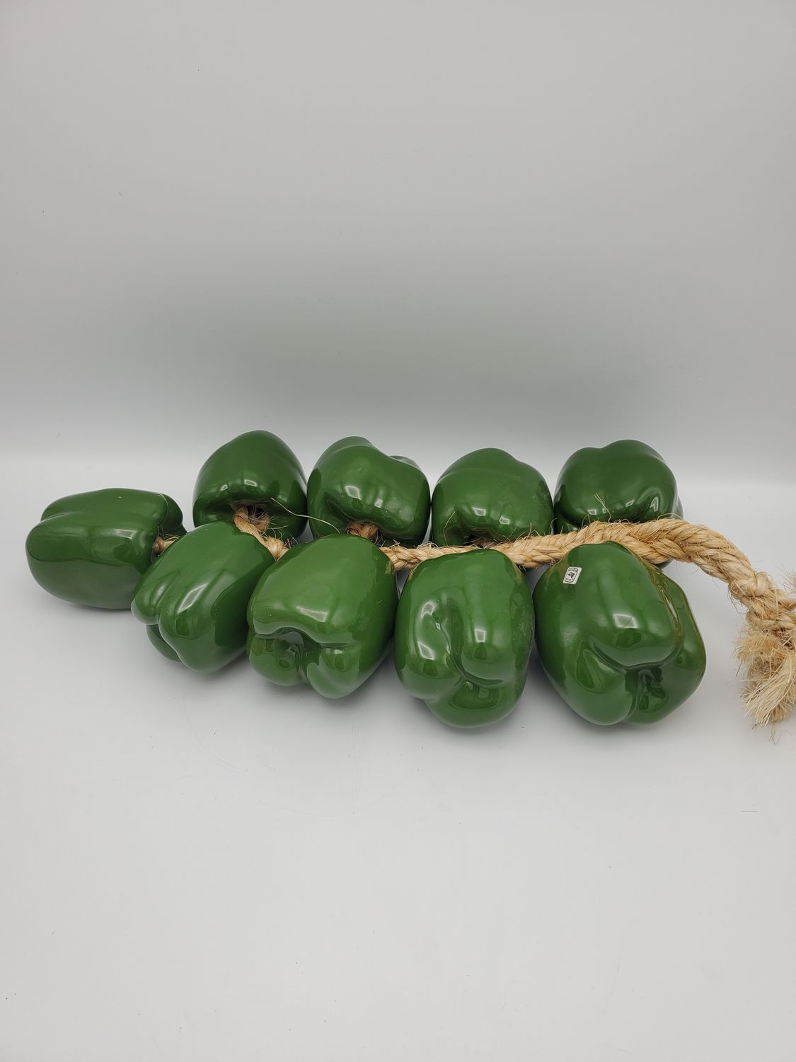 Vintage Green Bell Pepper Ristra Garland