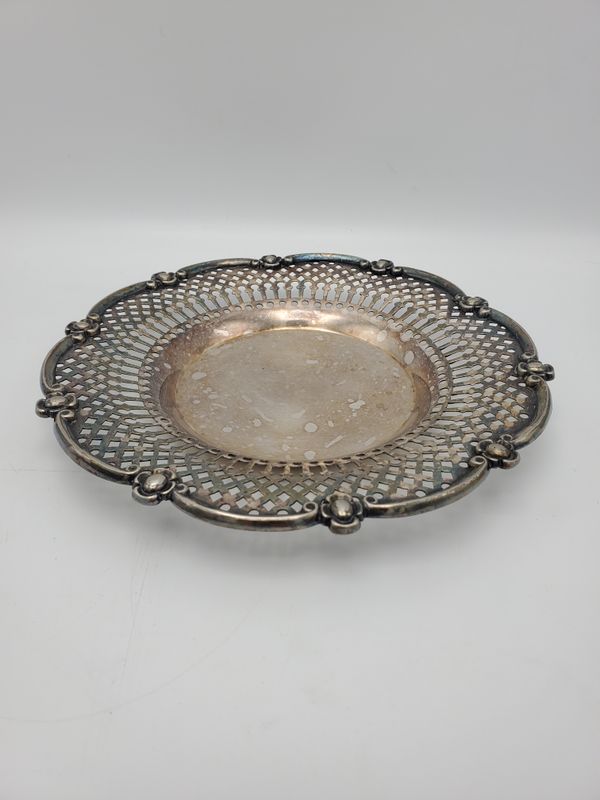 Silverplate Medallion Decor Plate