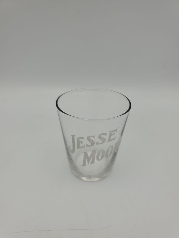 Vintage “Jesse Moore” Etched Shot Glass