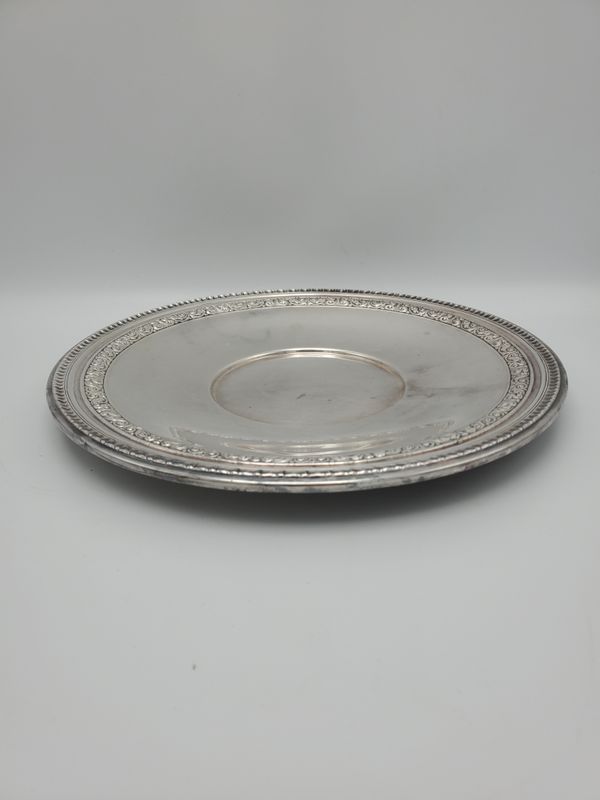 Reed &amp; Barton Silverplate Round Bread/Service Tray