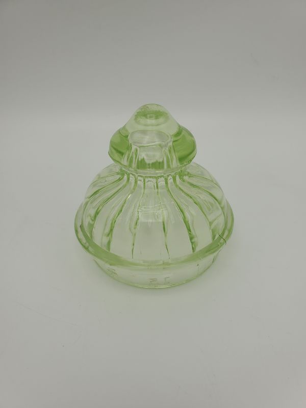 Green Uranium Glass Dome Lid