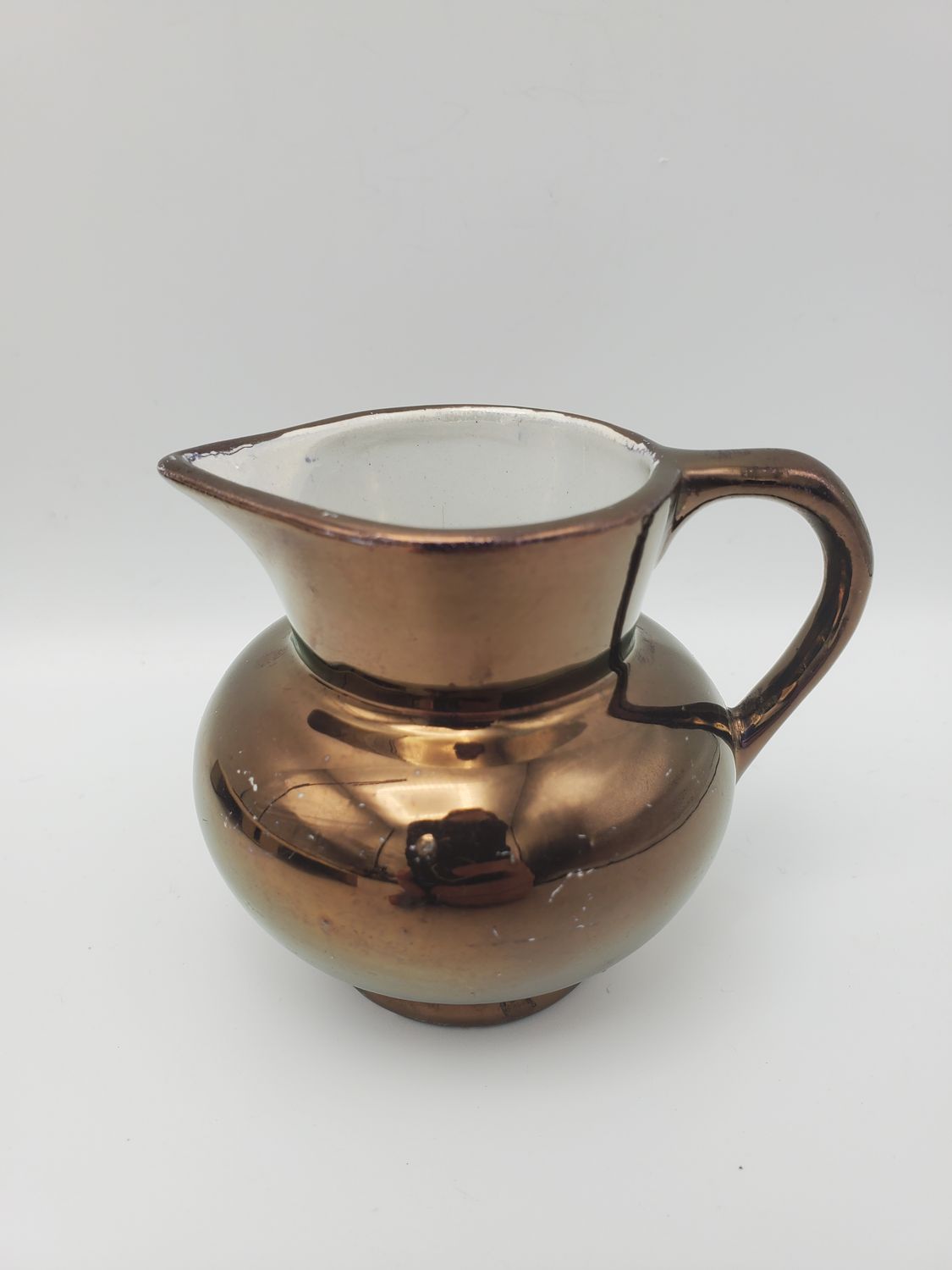 Lancasters Ltd Solid Copper Luster Mini Creamer