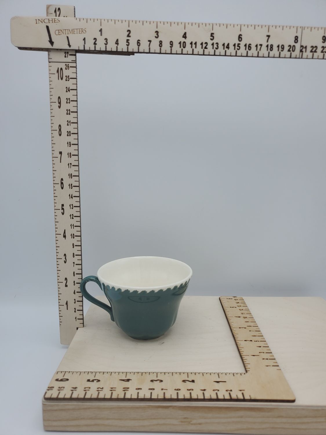 Vintage Harker Ware Teal &amp; Ivory Tea Set