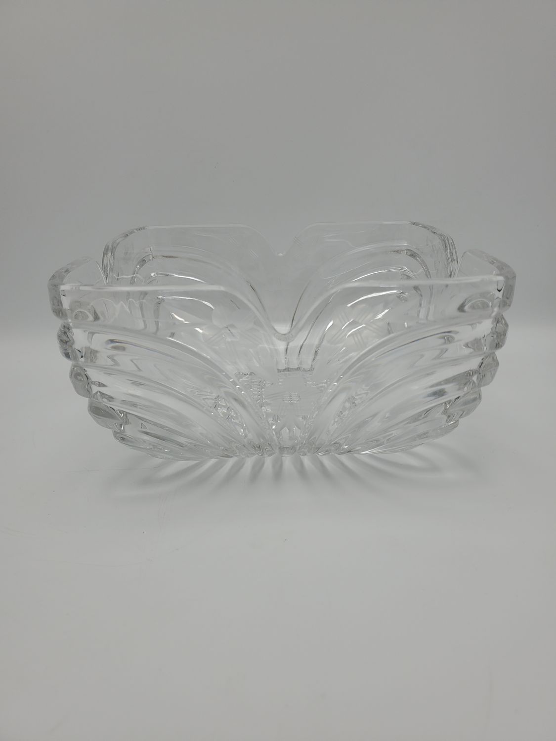 Square Glass Vintage Serving Bowl