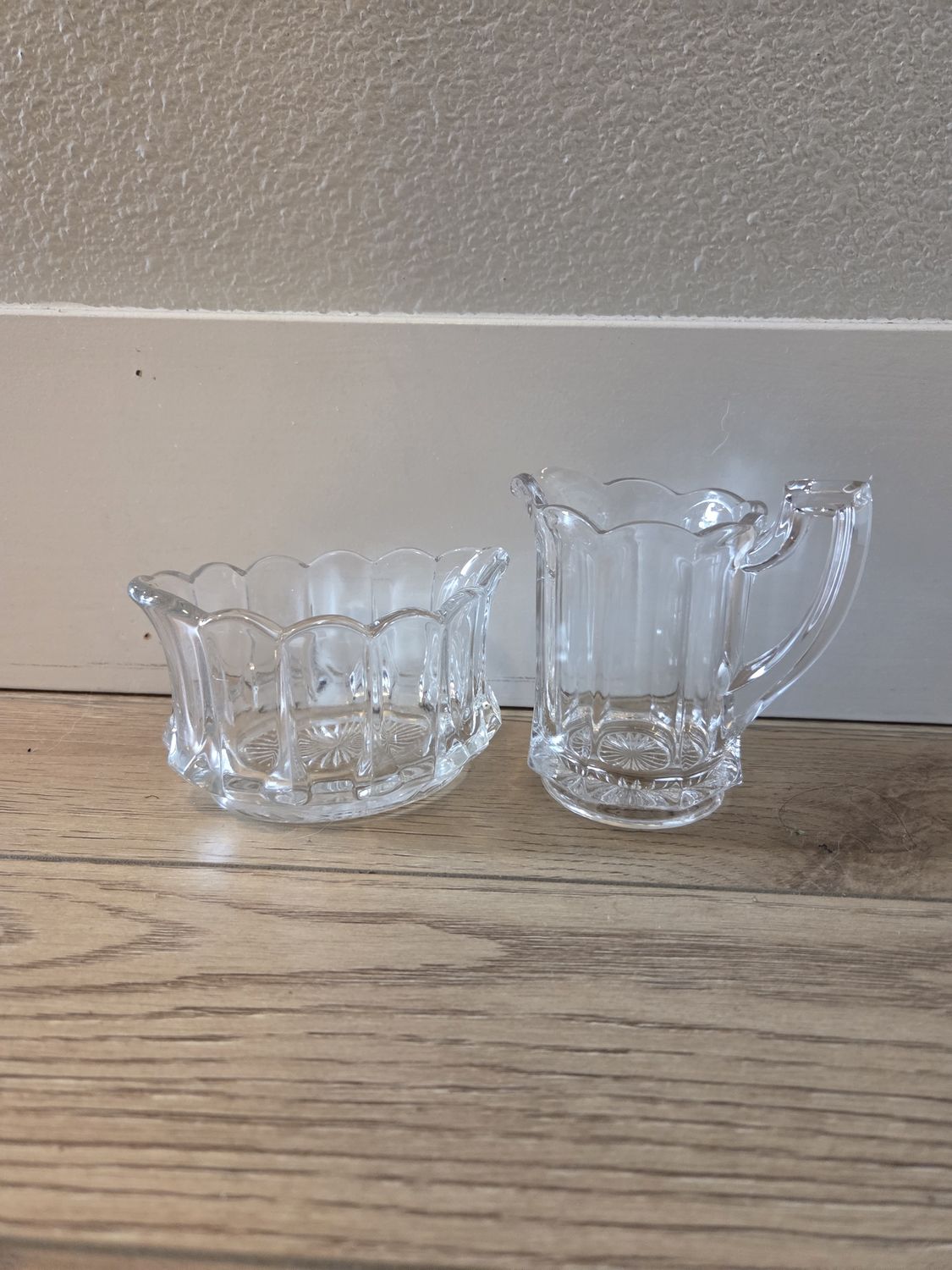 Vintage EAPG Creamer &amp; Sugar Set