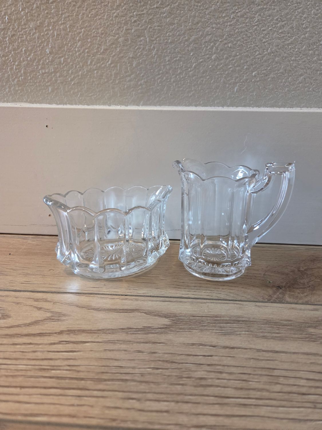 Vintage EAPG Creamer &amp; Sugar Set