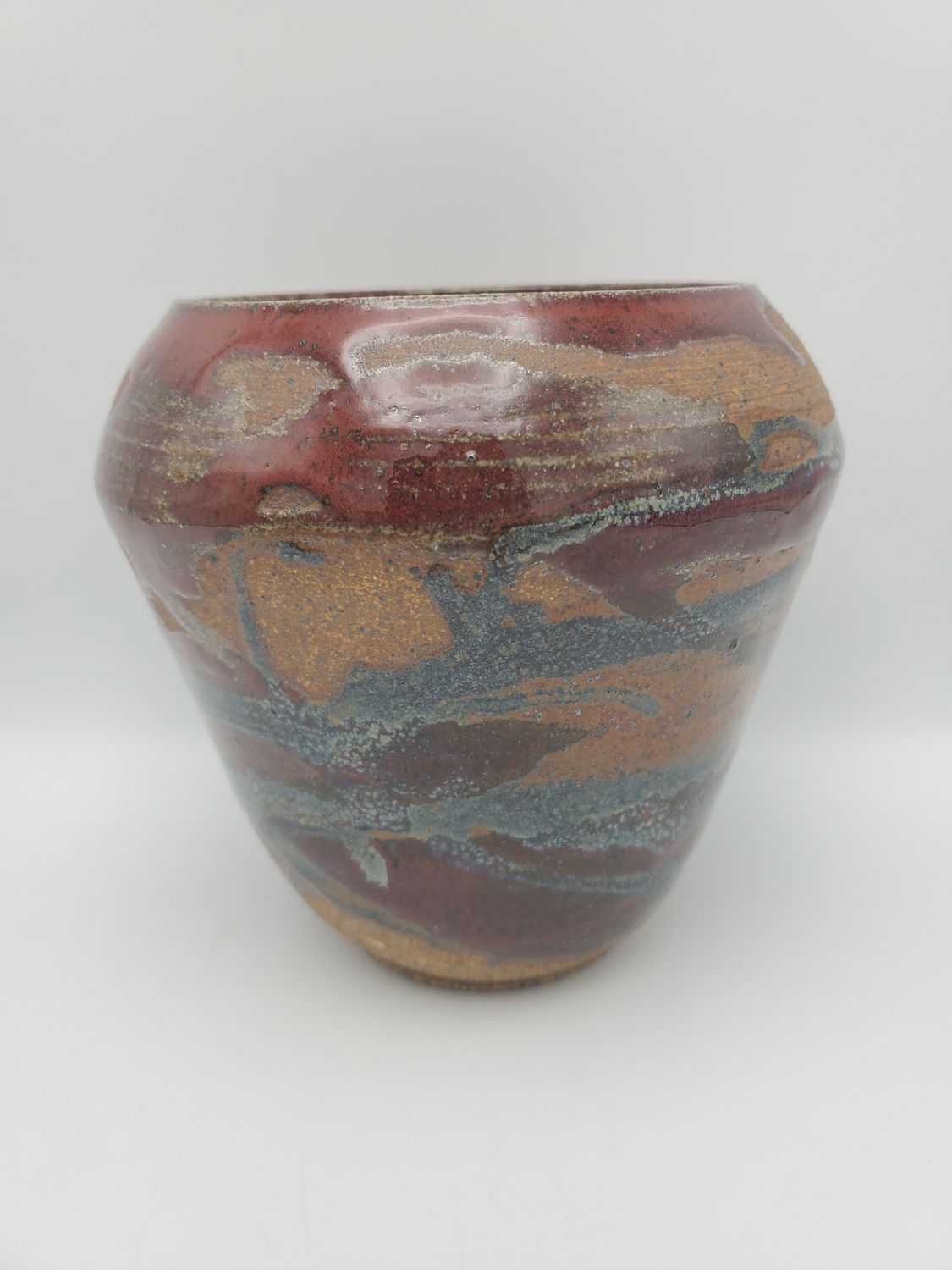 Diane Originals in Clay vase 7in wide