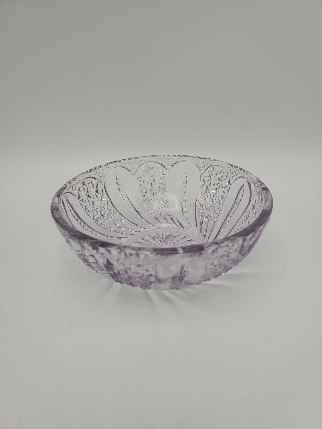 2 EAPG Feather Small Purple Bowl