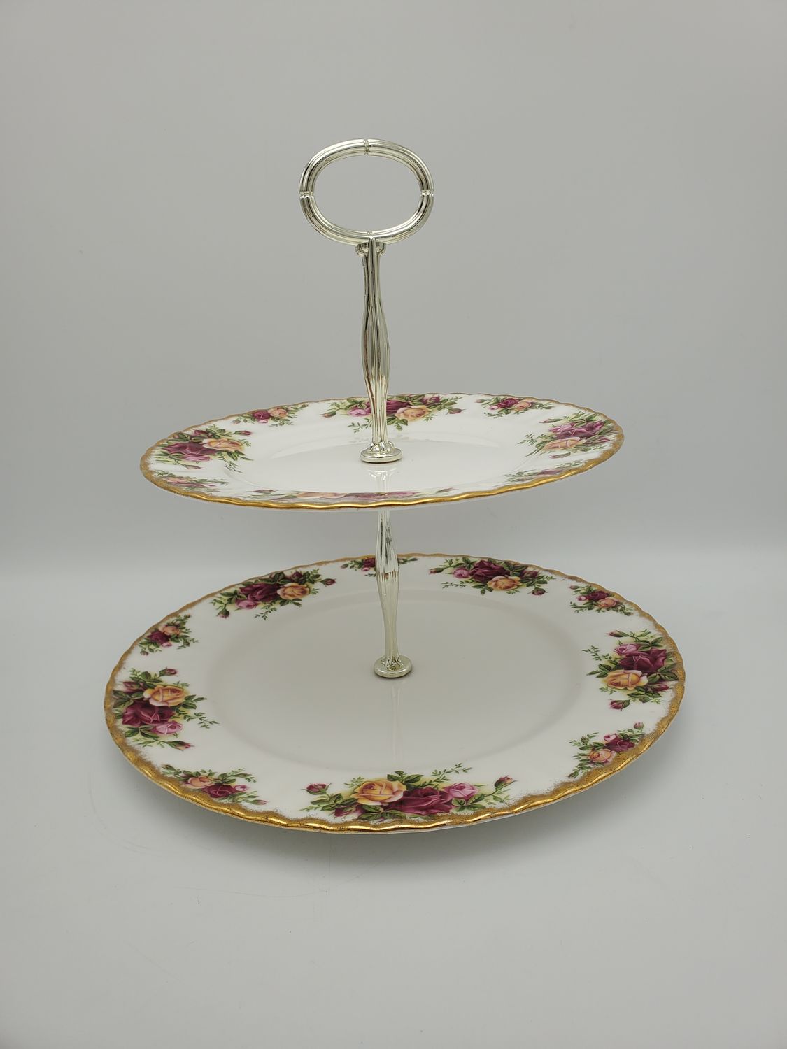 Royal Albert Old Country Roses Two-Tier Serving Tray