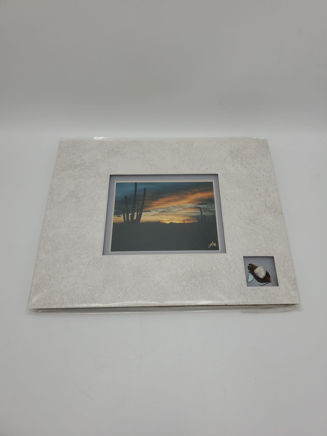 SW Sunset Photo Print w/ Stone Accent