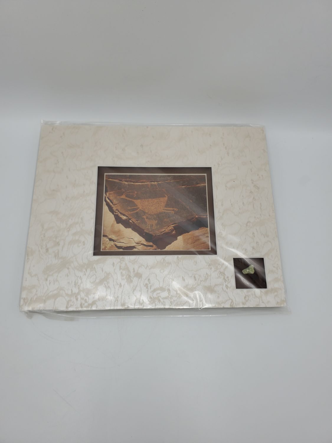 SW Petroglyph Photo Print w/Stone