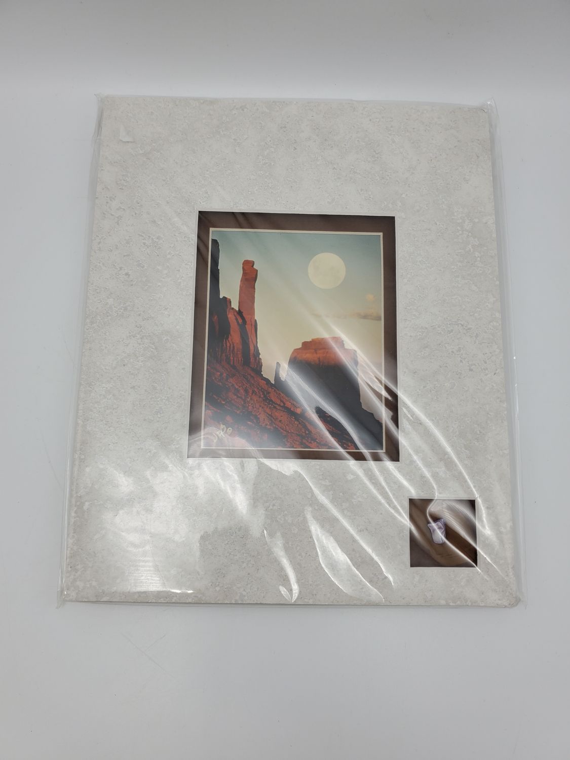 Desert Moonrise Photo Print w/Accent