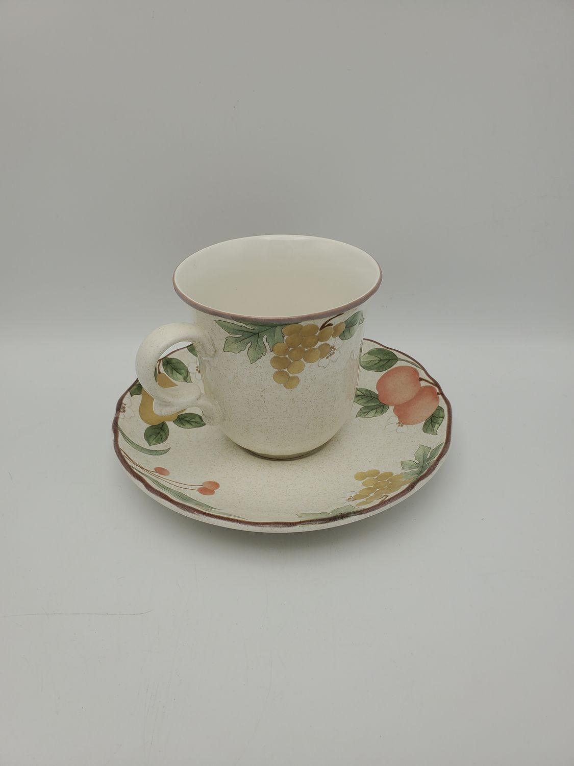 Mikasa “Fruit Panorama” Teacup &amp; Saucer Set