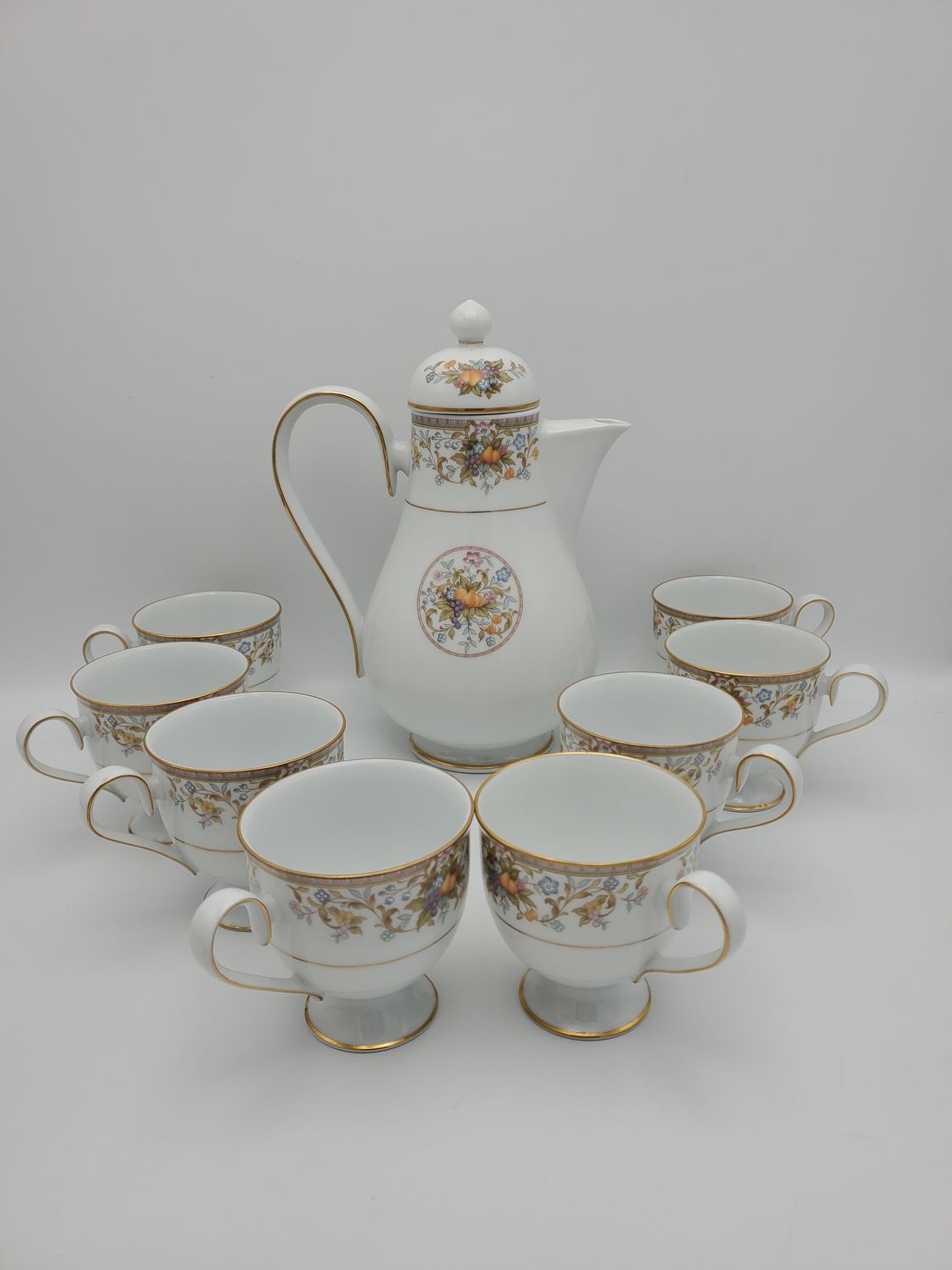 Noritake Ireland “Holland” Fine China Coffee Set