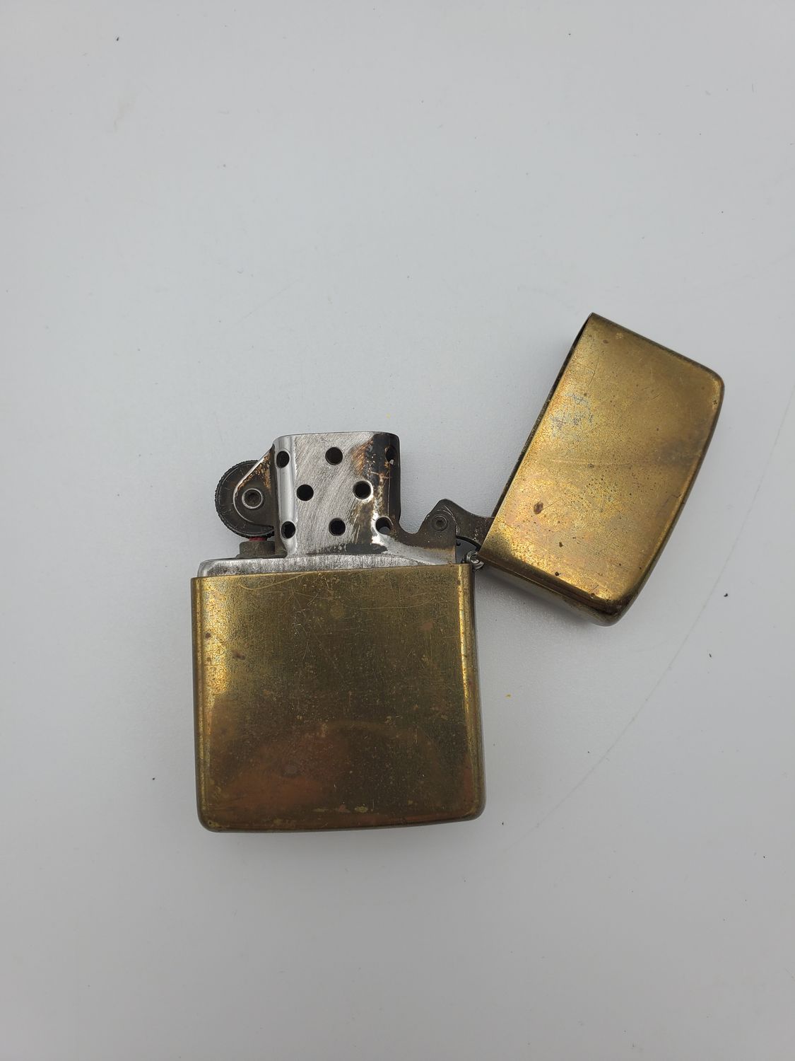 Vintage Solid Brass Zippo Lighter