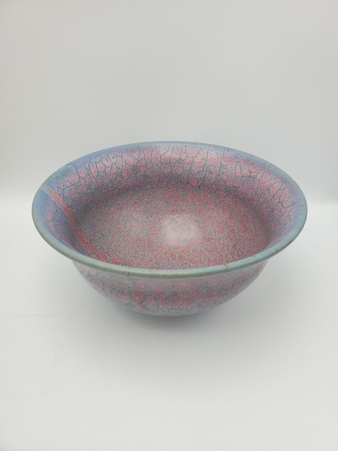 Scales Pattern Pink &amp; Blue Ceramic Bowl