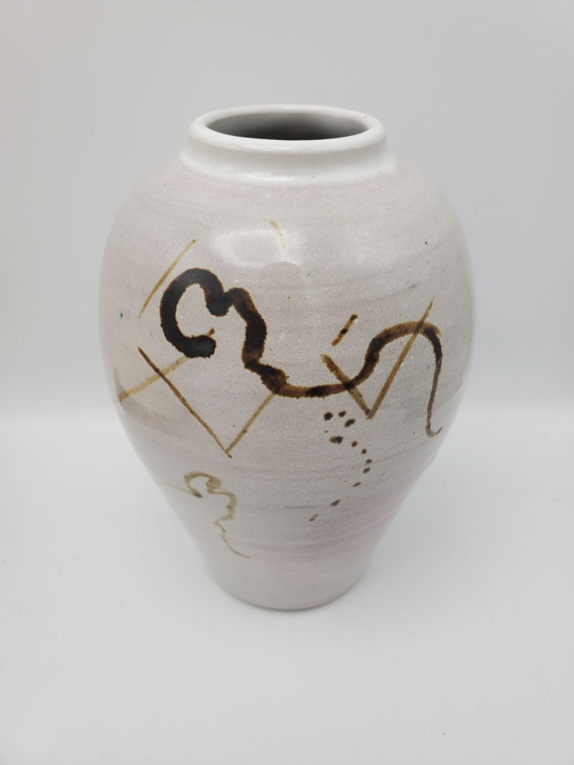 Signed LeDoux 1983 Abstract Vase