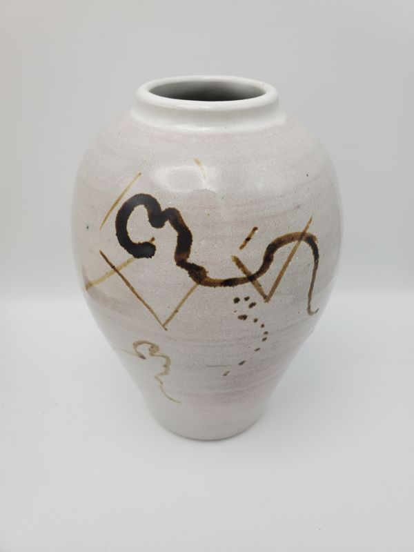 Signed LeDoux 1983 Abstract Vase