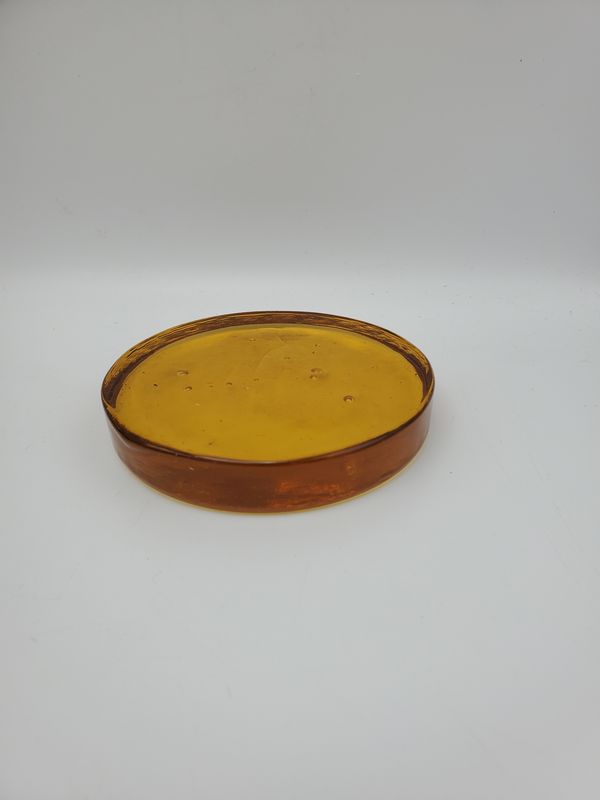 Amber Glass Optical Discs Paperweights