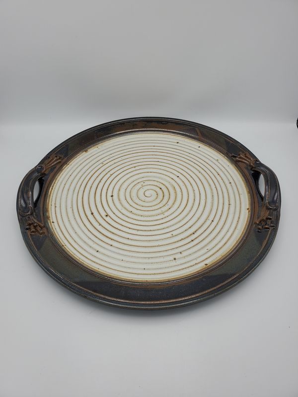 James Brooke Handled Spiral Platter