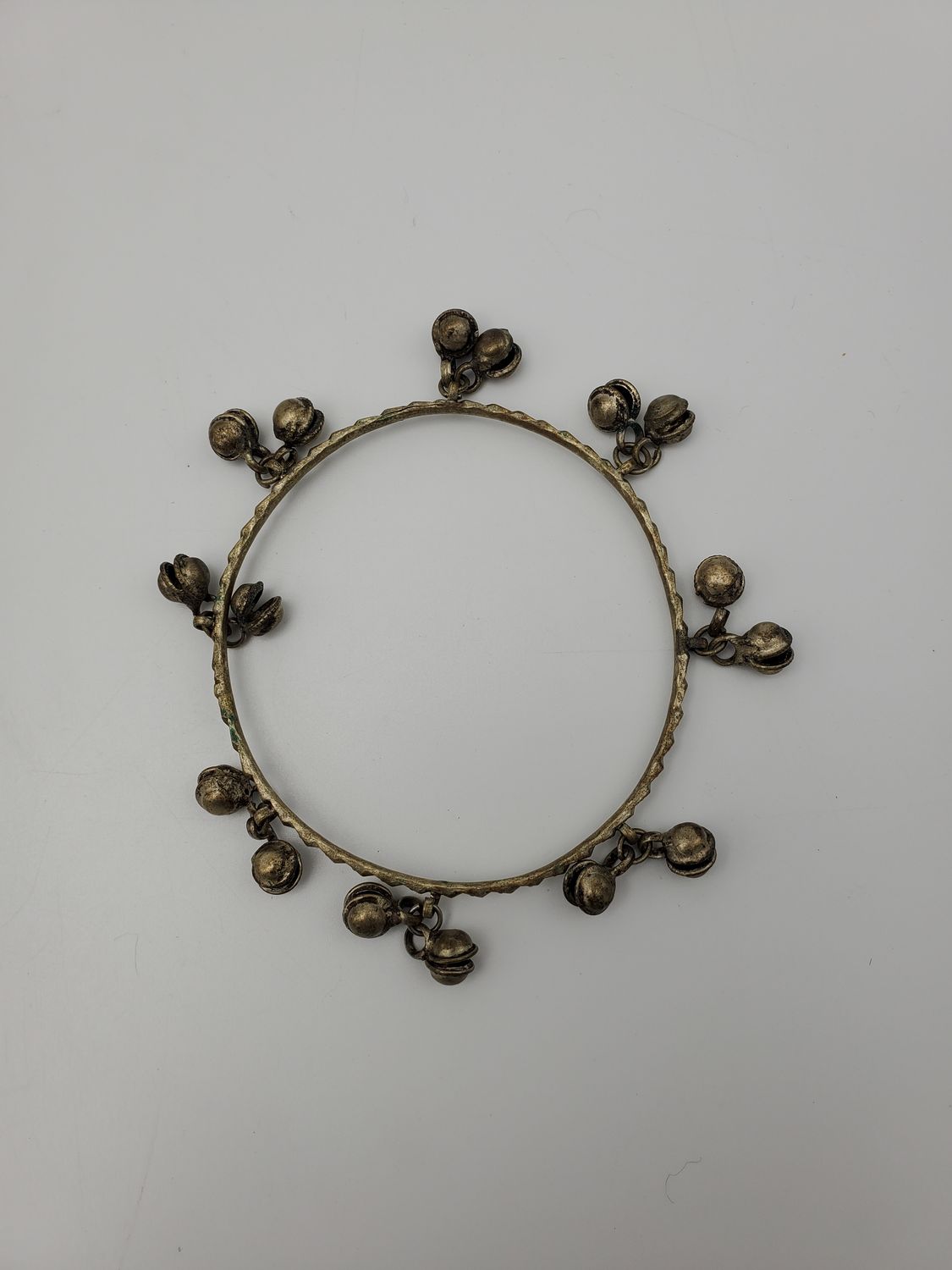 Dangling Bells Antique Bronze Bangle