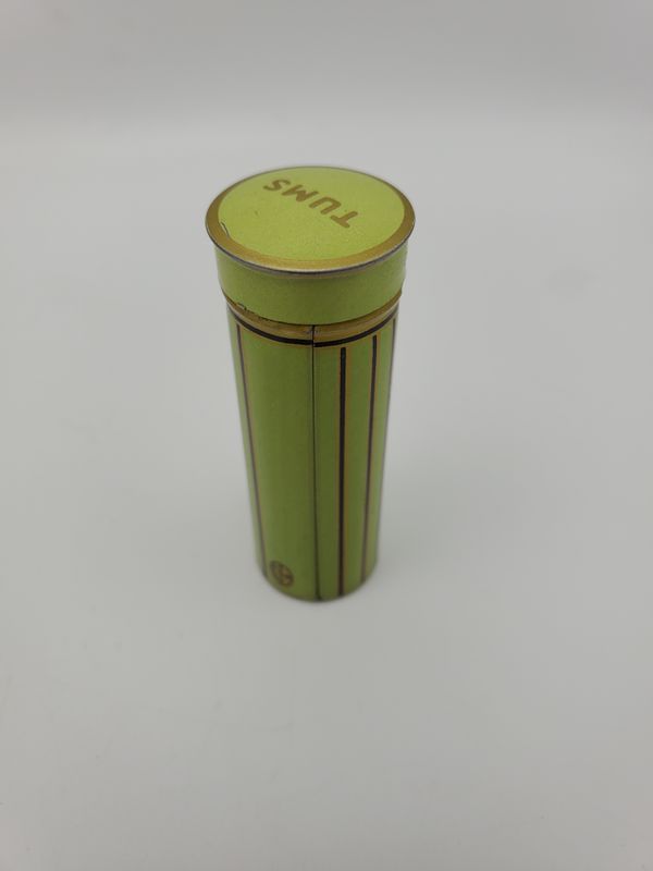 Vintage 1950s Green Tums Tin