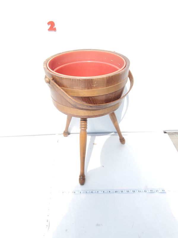 Wooden Tripod Vintage Barrel Stand