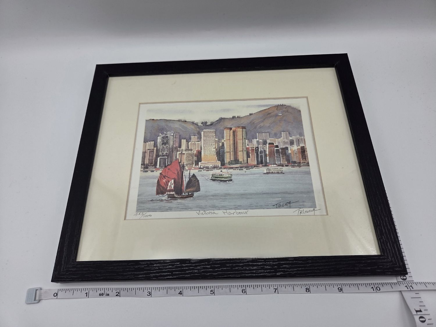 Victoria Harbor Framed Print Tik Lung
