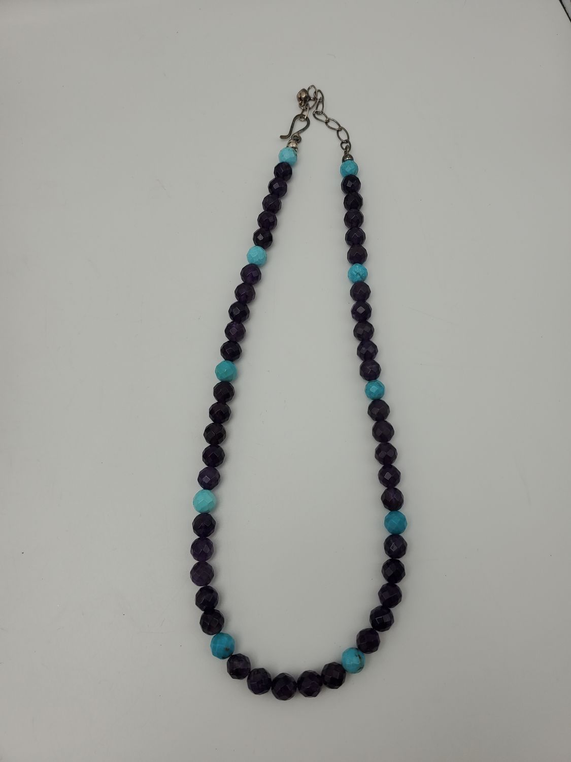 Amethyst &amp; Turquoise Beaded Necklace