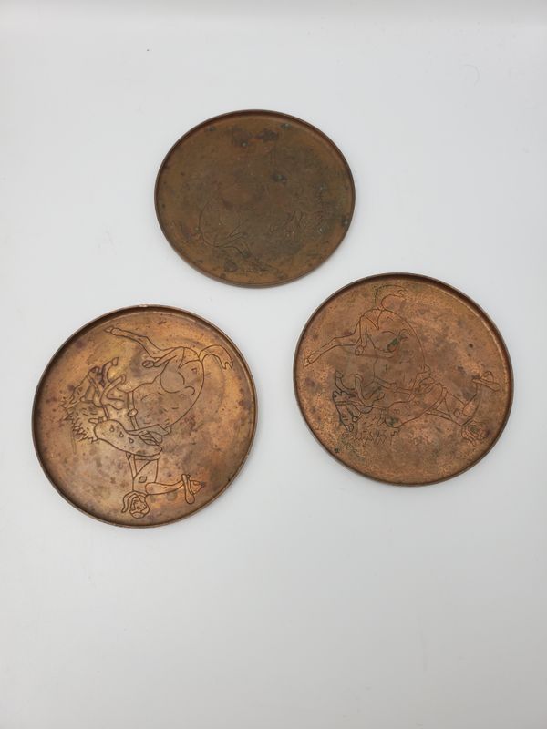 Vintage Etched Copper Plates, 3