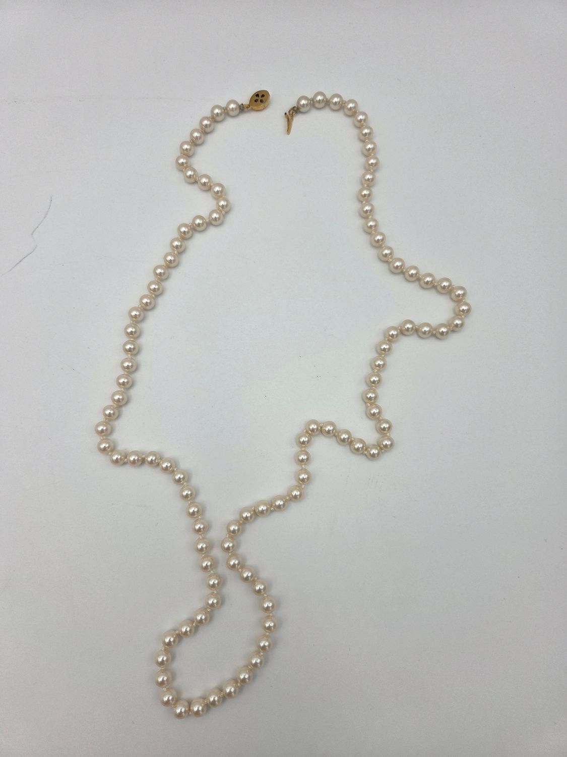 Vintage Faux Pearl Opera 30" Necklace