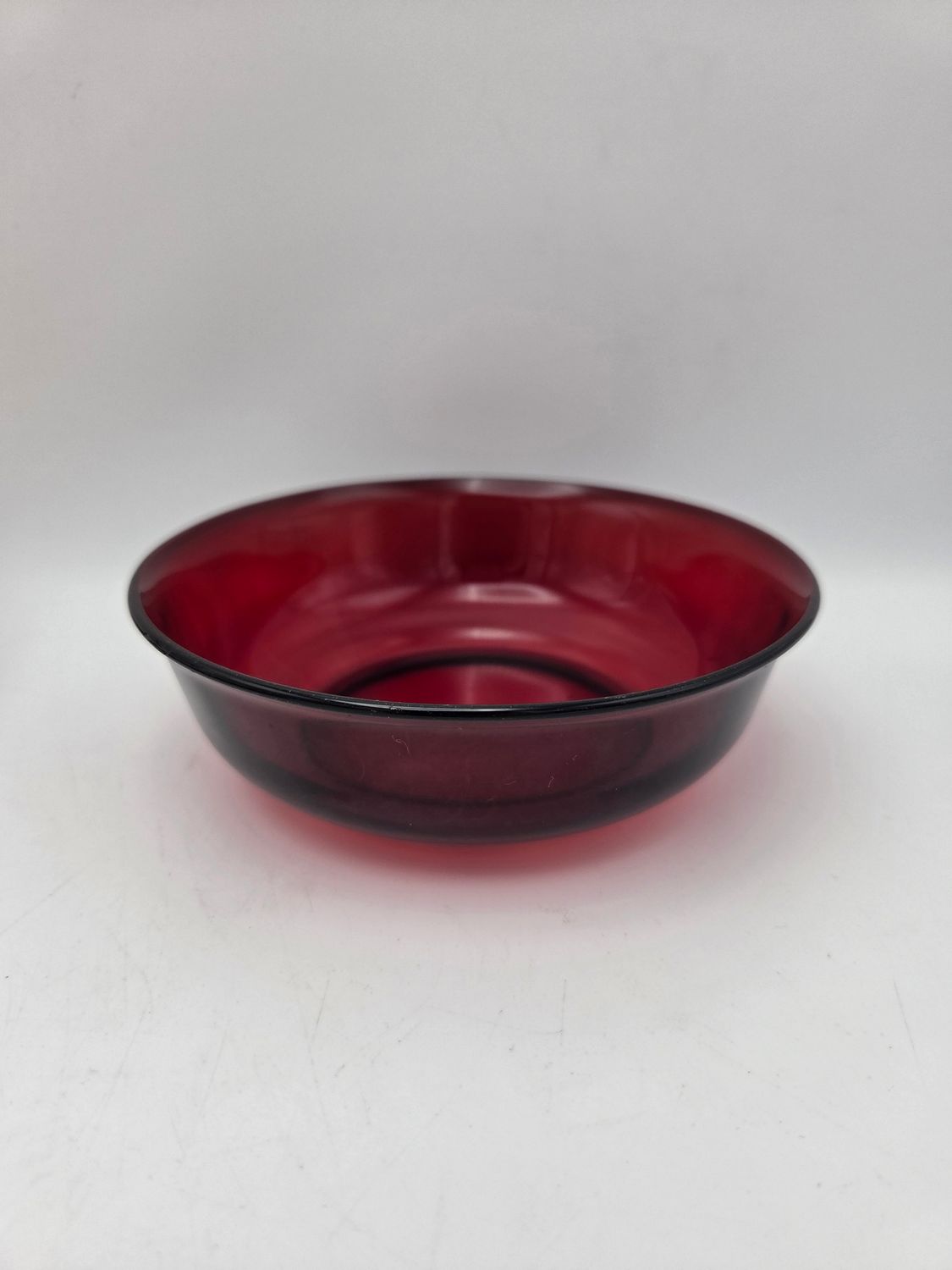 Arcoroc France Ruby Glass 6” Bowl