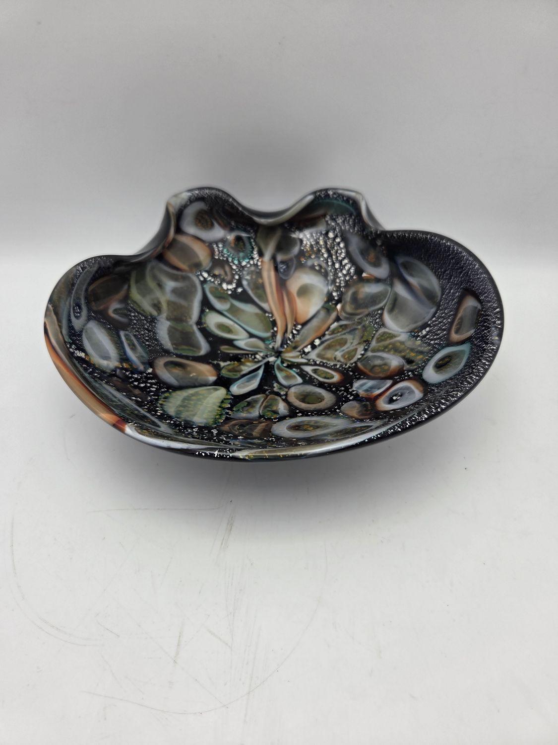 Vintage Tutti Frutti Glass Dish