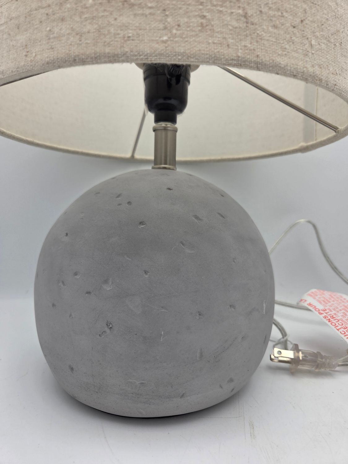 Modern Concrete Sphere Table Lamp
