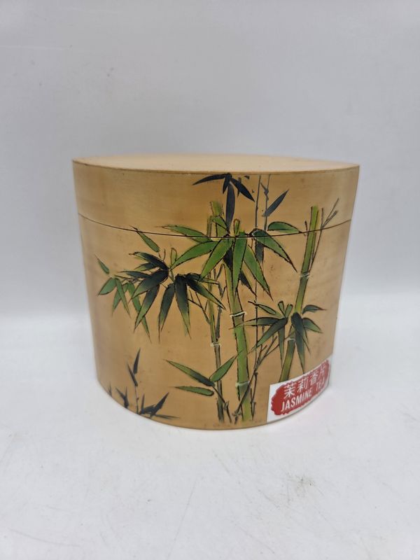 Bamboo Jasmine Tea Oval Canister
