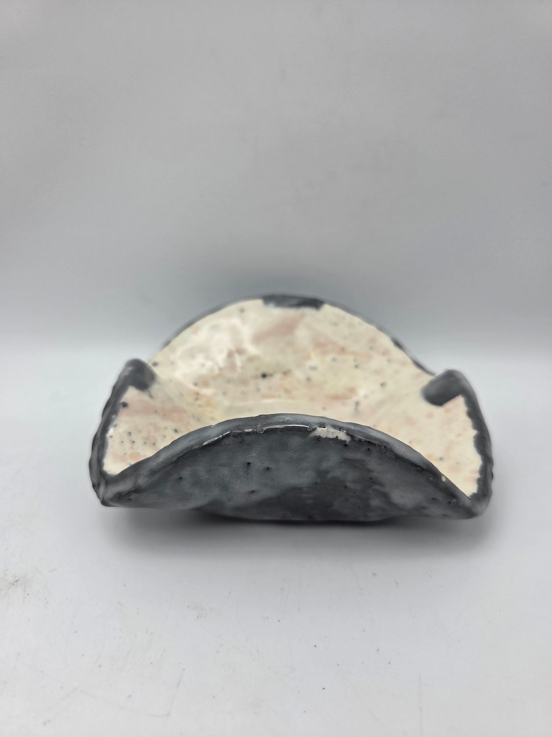 Wavy-Edge Pottery Dish