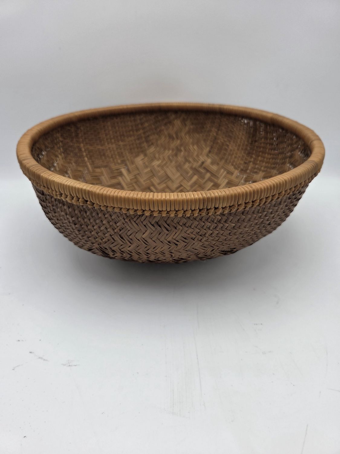 Bamboo/Rattan 12" Basket Bowl