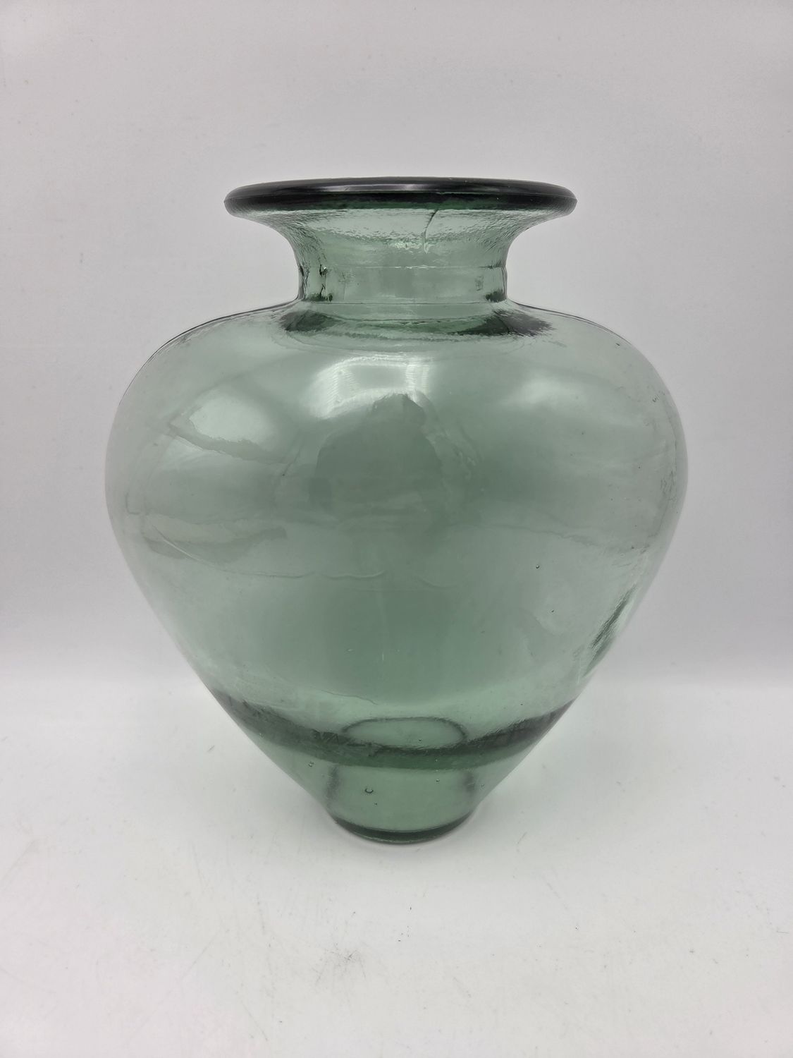 Aqua Green Recycled Glass Vase
