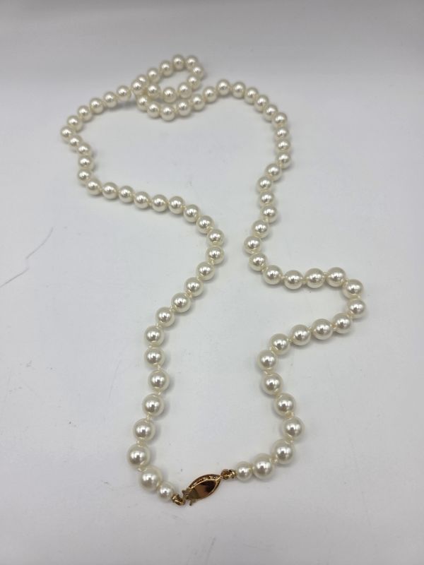 Vintage Faux Pearl Strand Necklace
