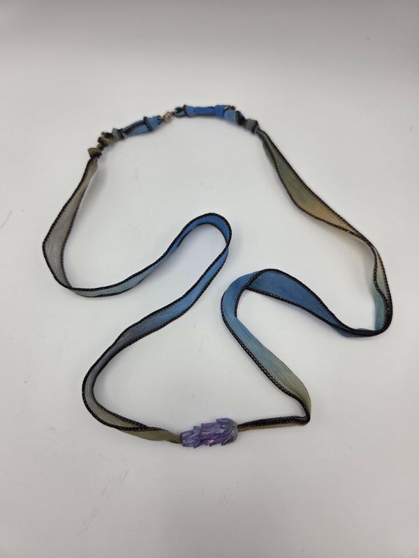 Lampwork Glass Ribbon Necklace