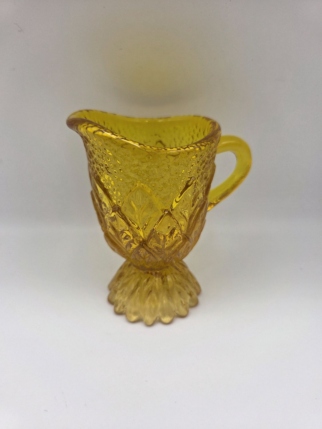 Kanawha Amber Glass Creamer
