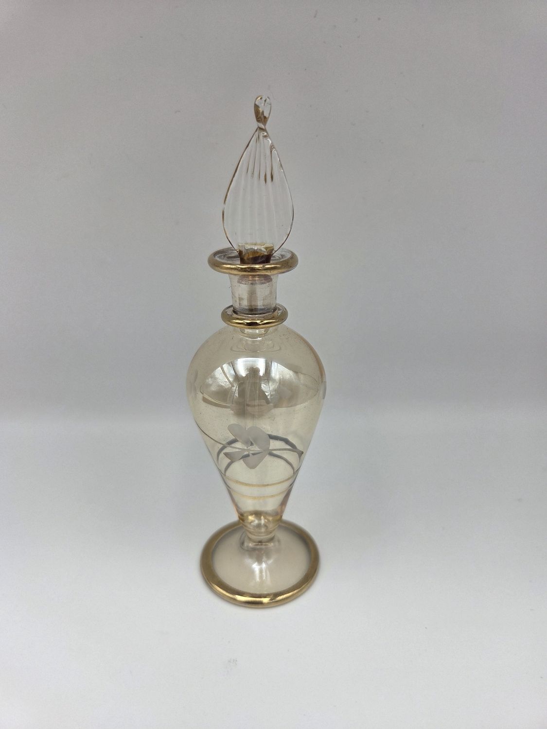 Egyptian Yellow Glass Perfume Bottle