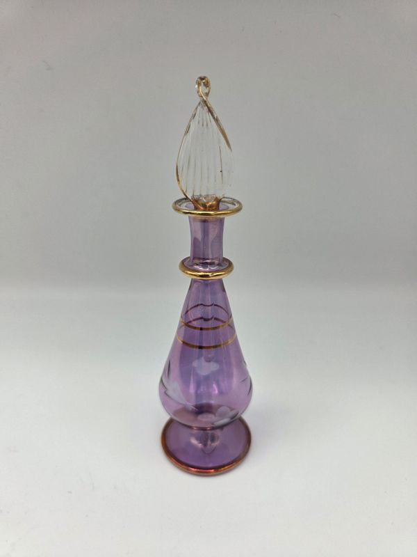 Purple Egyptian Glass Perfume Bottle