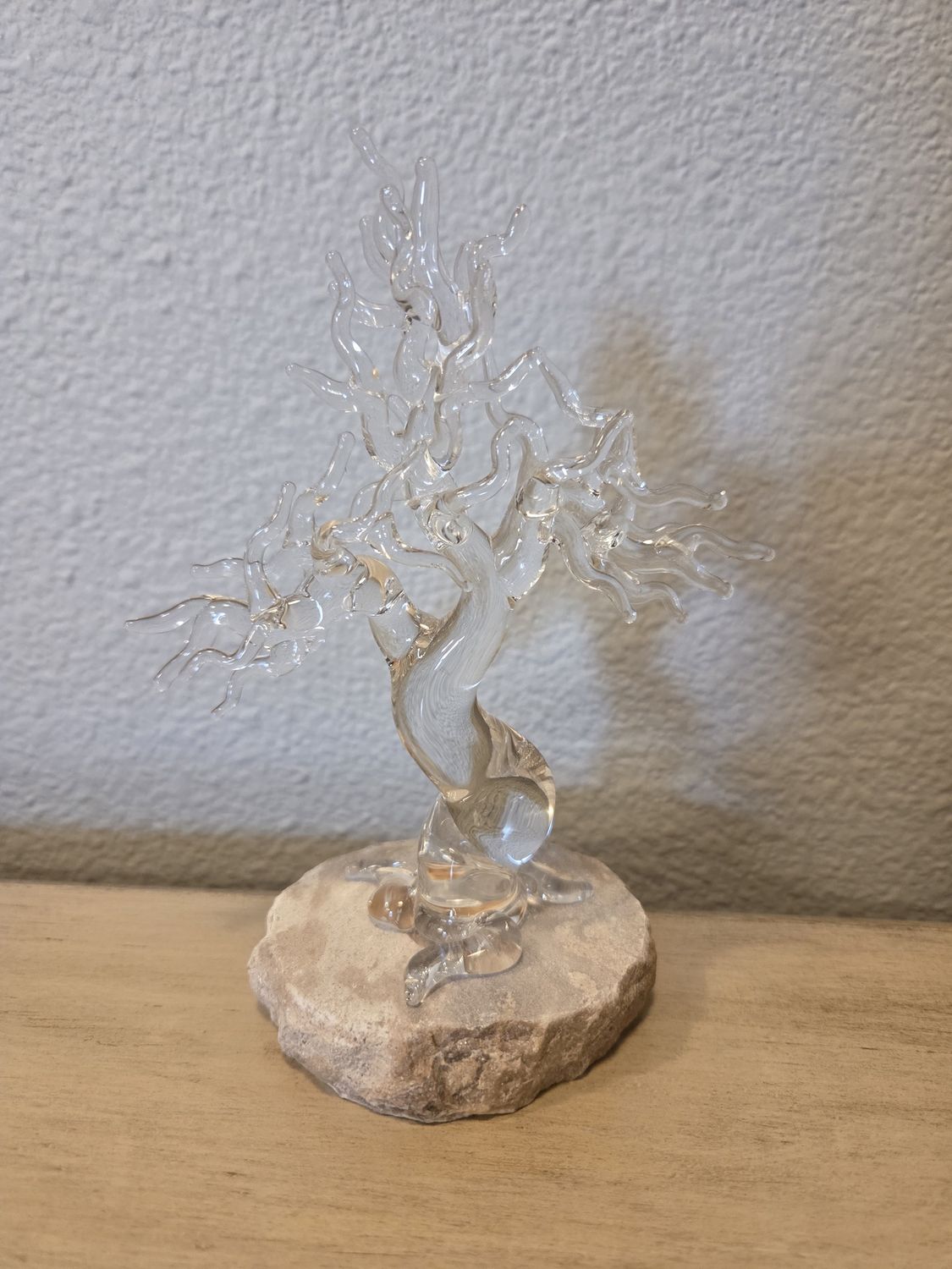 Glass Tree on Stone